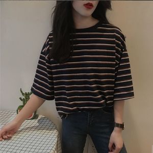 Striped boxy t shirt